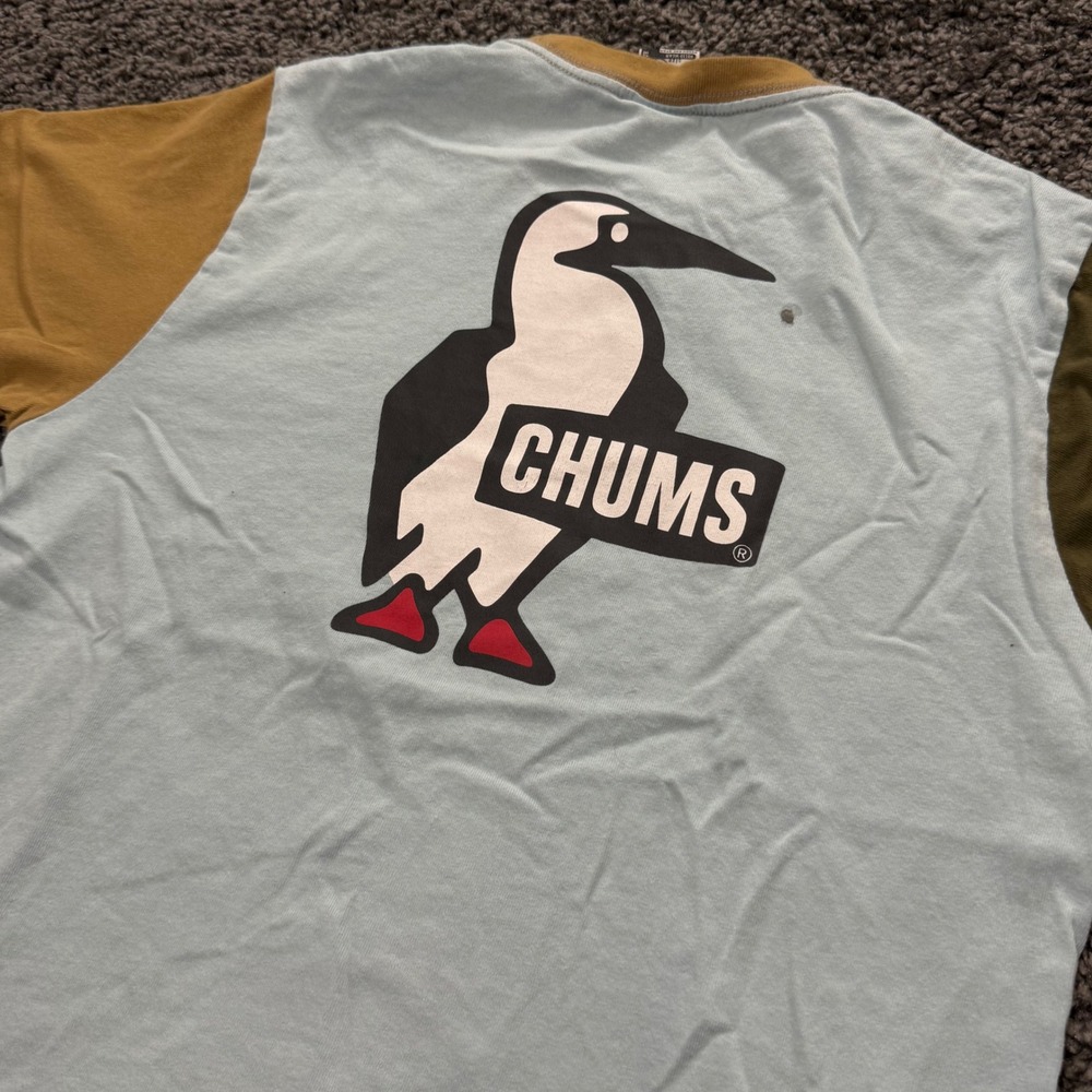 Gorpcore Chums Booby Bird T-Shirt Mens Multicolor Good Colorblock Logo M